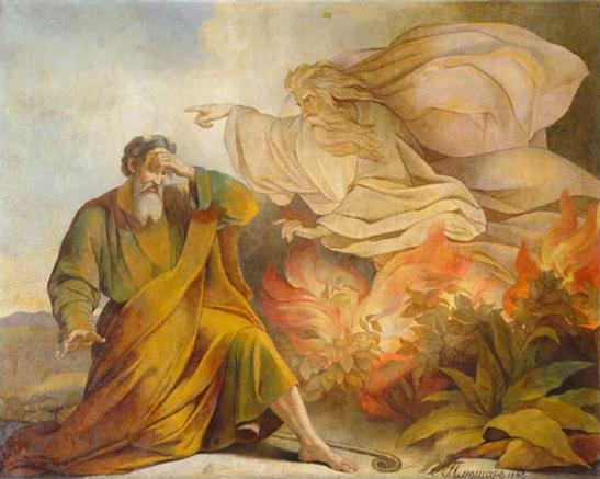 Moses, Burning Bush, Pluchart Moses, Burning Bush, Pluchart